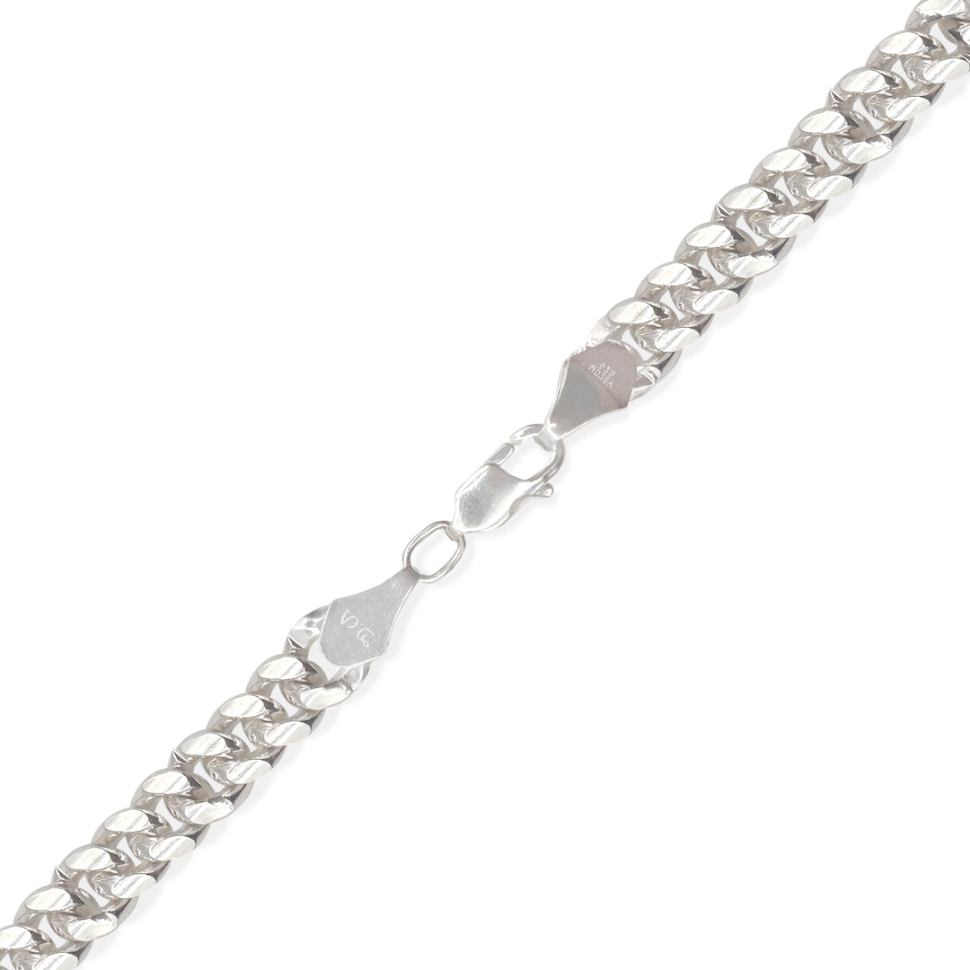 CADENA CUBANA 8MM PLATA .925