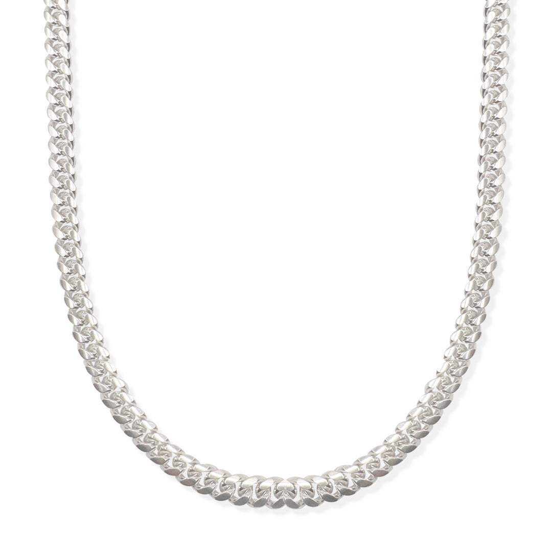 CADENA CUBANA 8MM PLATA .925