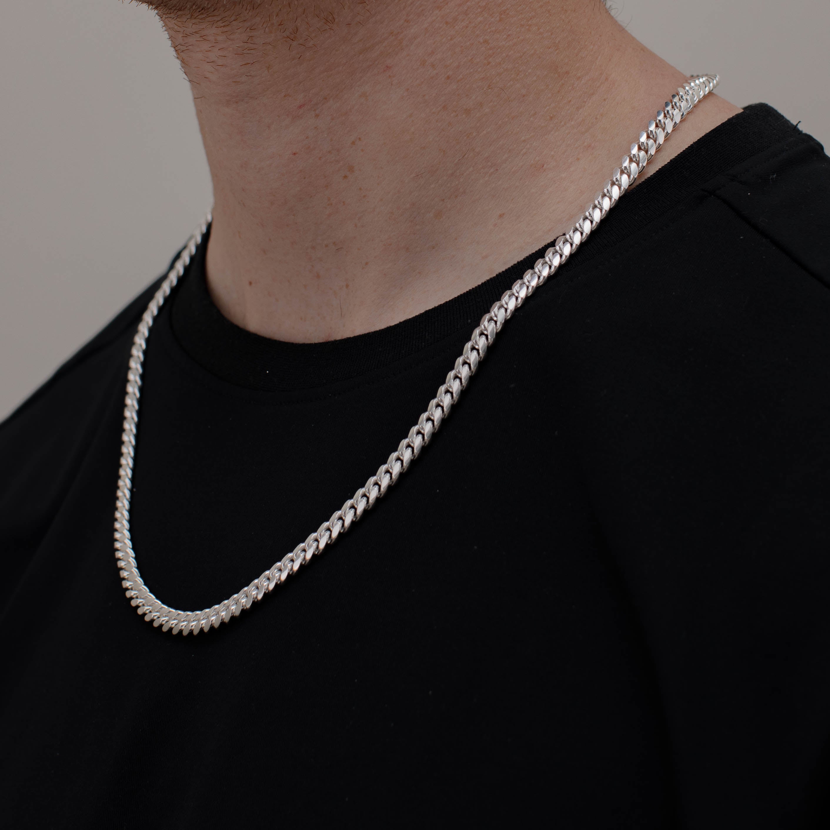 CADENA CUBANA 6MM PLATA .925