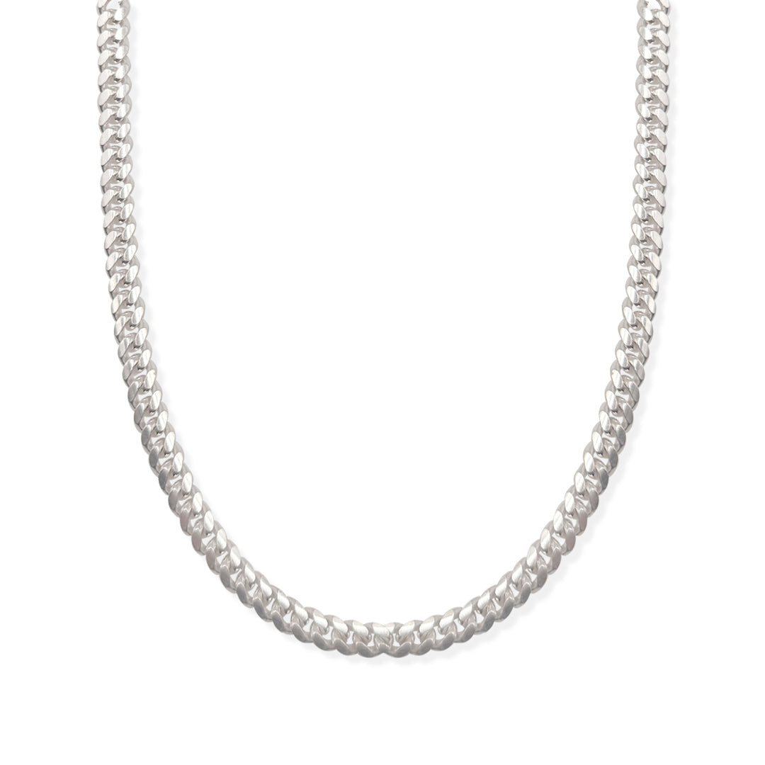 Cadena Cubana 6mm Plata .925 de Plata .925 — joyería fina para mujer, envío gratis. RG Joyeros.