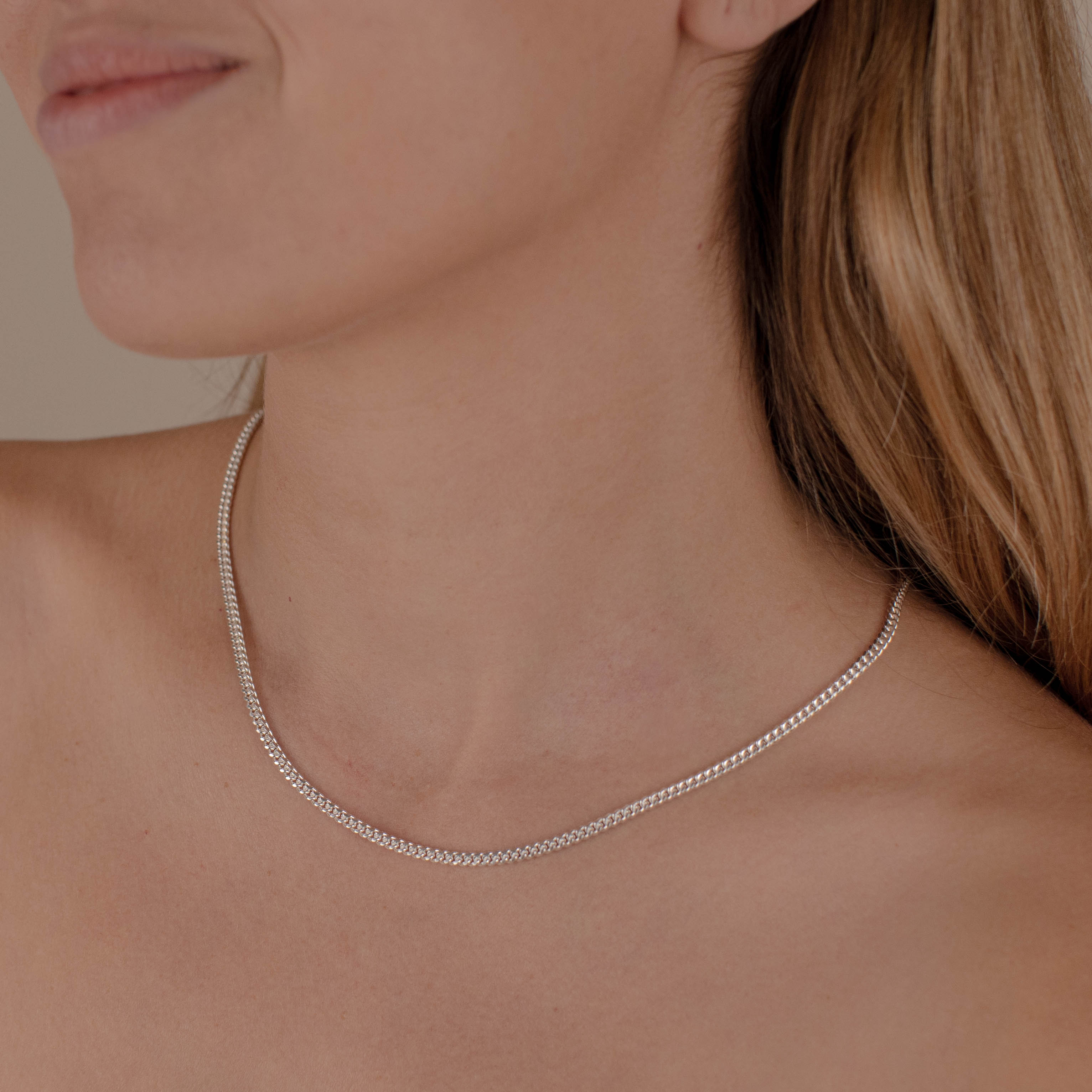 CADENA CUBANA 3MM PLATA .925