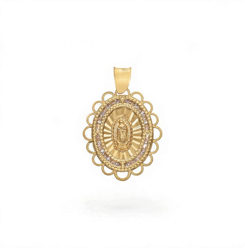 DIJE MEDALLA VIRGEN DE GUADALUPE OLAN ORO 10K