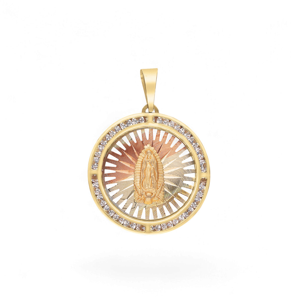 DIJE MEDALLA VIRGEN ORO FLORENTINO REDONDA