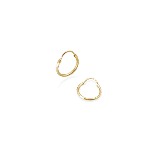 Arracada Facetada 1.2cm Oro 10k de Oro 10K — joyería fina para mujer, envío gratis. RG Joyeros.