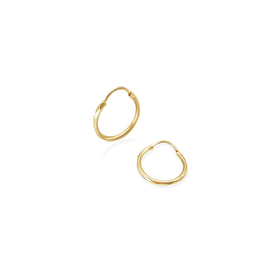 ARRACADA FACETADA 1.5CM ORO 10K