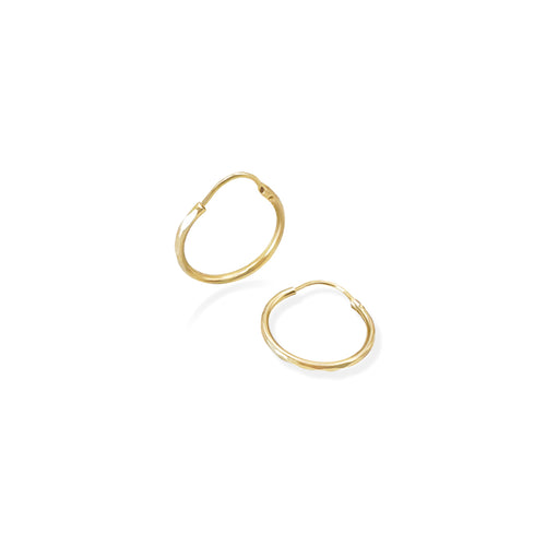 Arracada Facetada 1.7cm Oro 10k de Oro 10K — joyería fina para mujer, envío gratis. RG Joyeros.