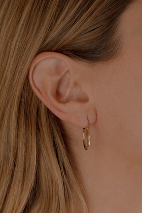 ARRACADA FACETADA 2CM ORO 10K