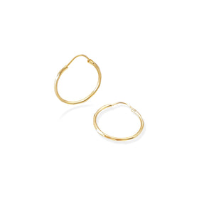 ARRACADA FACETADA 2CM ORO 10K