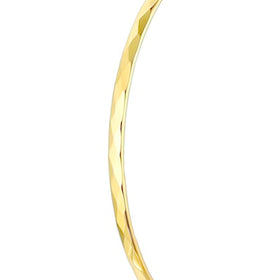 ARRACADA FACETADA 2.5CM ORO 10K