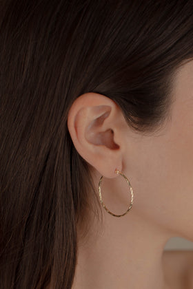 ARRACADA TORSAL 3CM ORO 10K