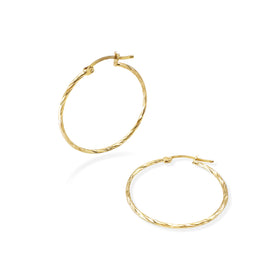 ARRACADA TORSAL 3CM ORO 10K