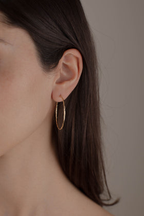 ARRACADA TORSAL 3.5CM ORO 10K