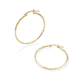 ARRACADA TORSAL 3.5CM ORO 10K