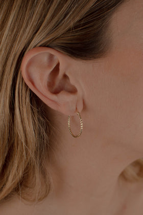 ARRACADA PANAL 2CM ORO 10K