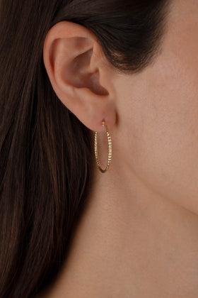 ARRACADA PANAL 2.5CM ORO 10K