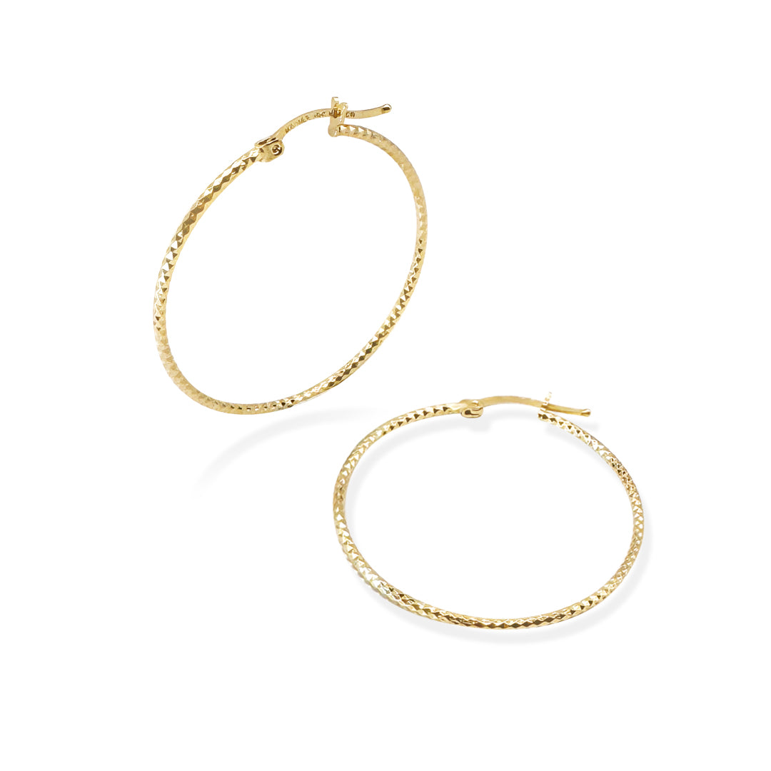 ARRACADA PANAL 3.5CM ORO 10K