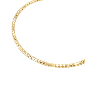 Detalle acabado panal en Oro 10K — Arracada Panal 4cm Oro 10k. RG Joyeros.