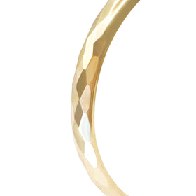 ARRACADA FACETADA 4MM 1.5CM ORO 10K