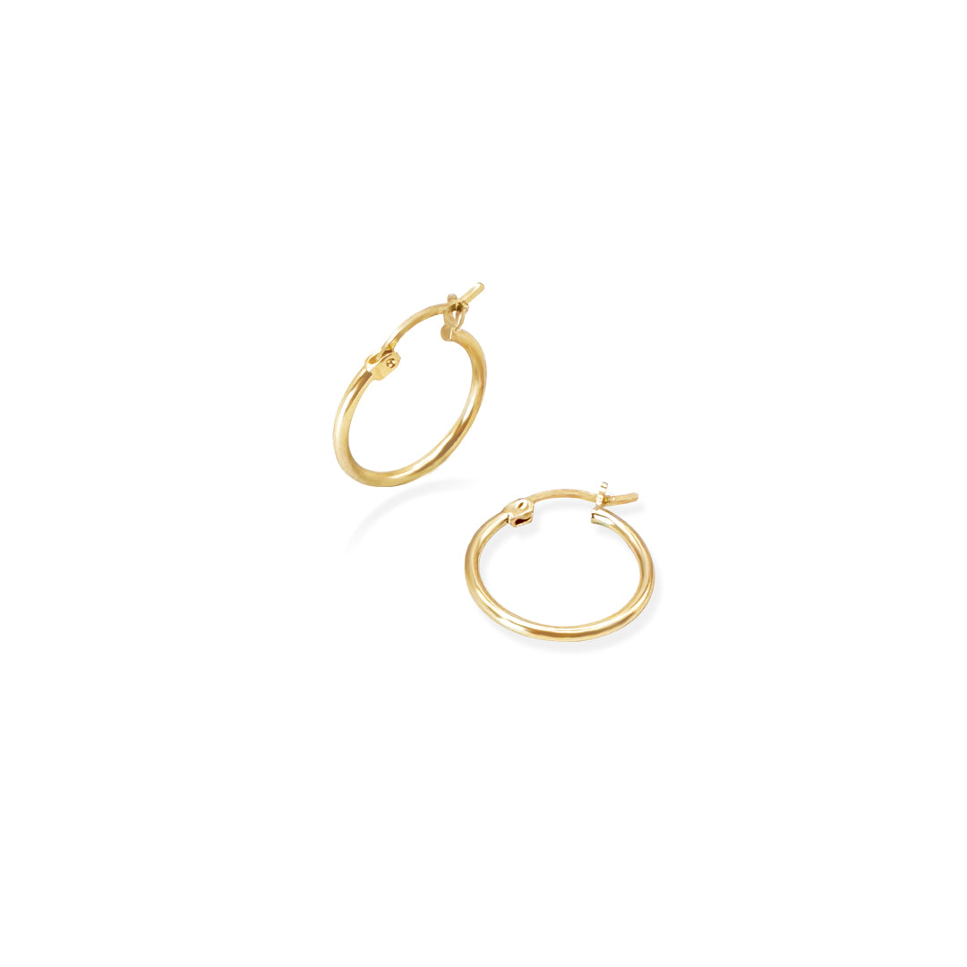 ARRACADA TUBO 1.5CM ORO 10K