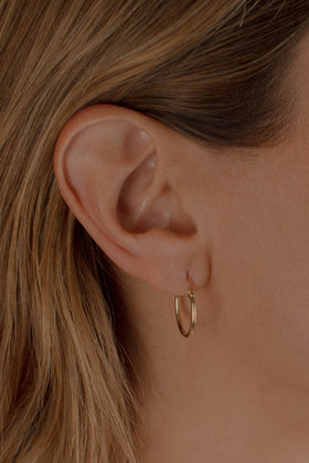 ARRACADA TUBO 2CM ORO 10K