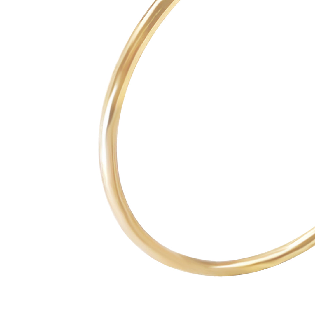 ARRACADA TUBO 3.5CM ORO 10K