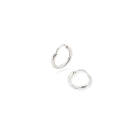 ARRACADA FACETADA 1CM PLATA .925