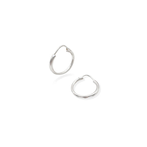 Arracada Facetada 1.5cm Plata .925 de Plata .925 — joyería fina para mujer, envío gratis. RG Joyeros.