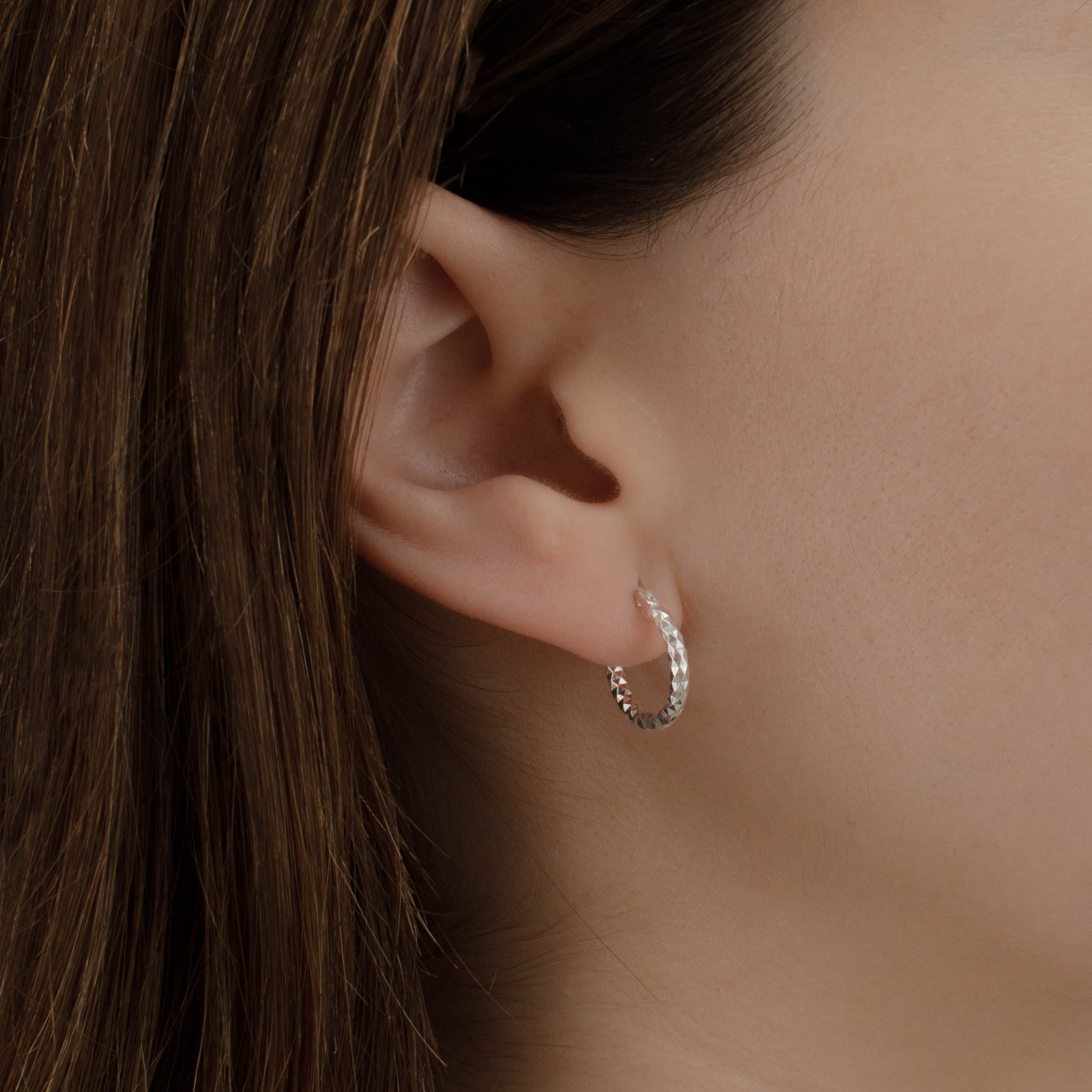 ARRACADA PANAL 1CM PLATA .925