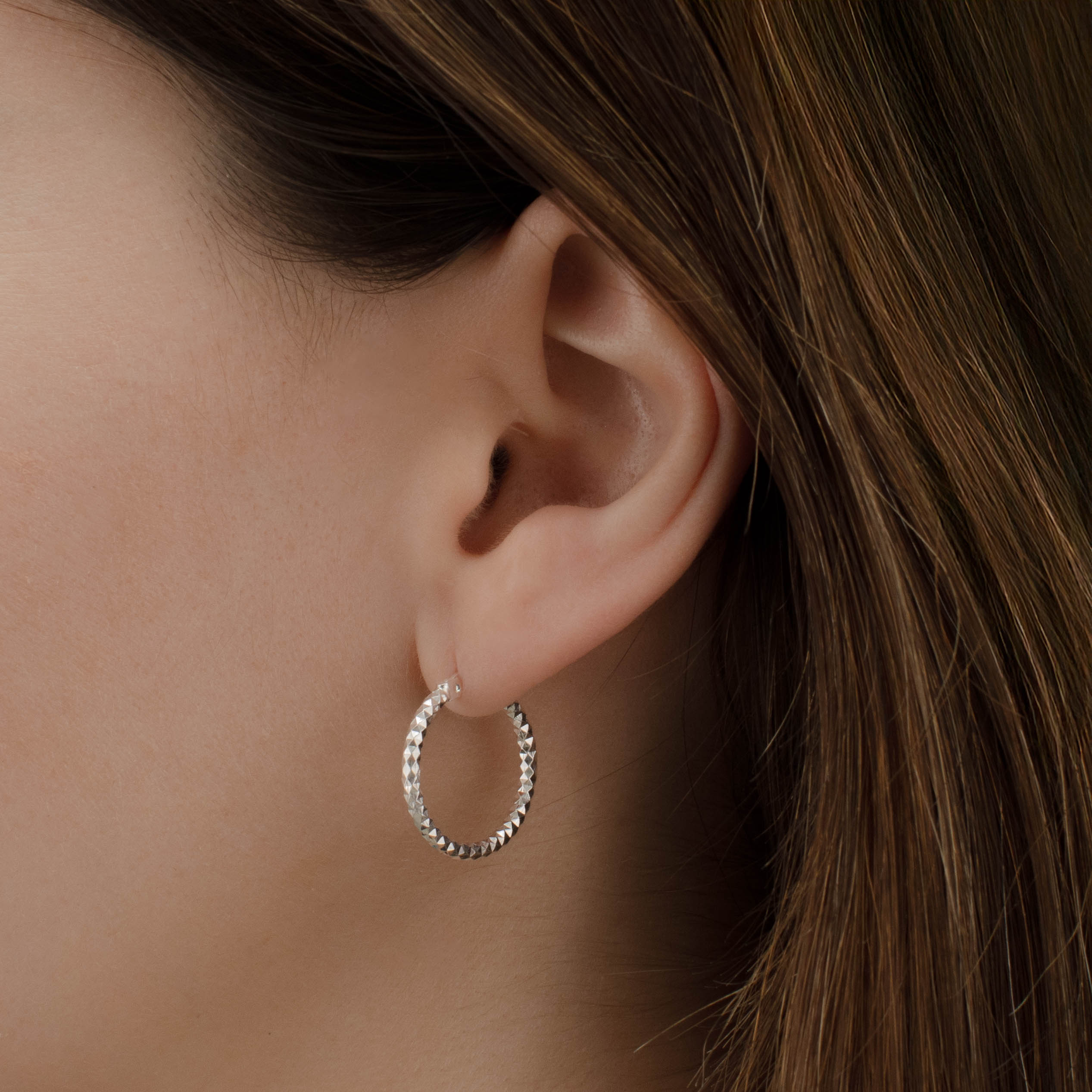 ARRACADA PANAL 1.5 CM PLATA.925