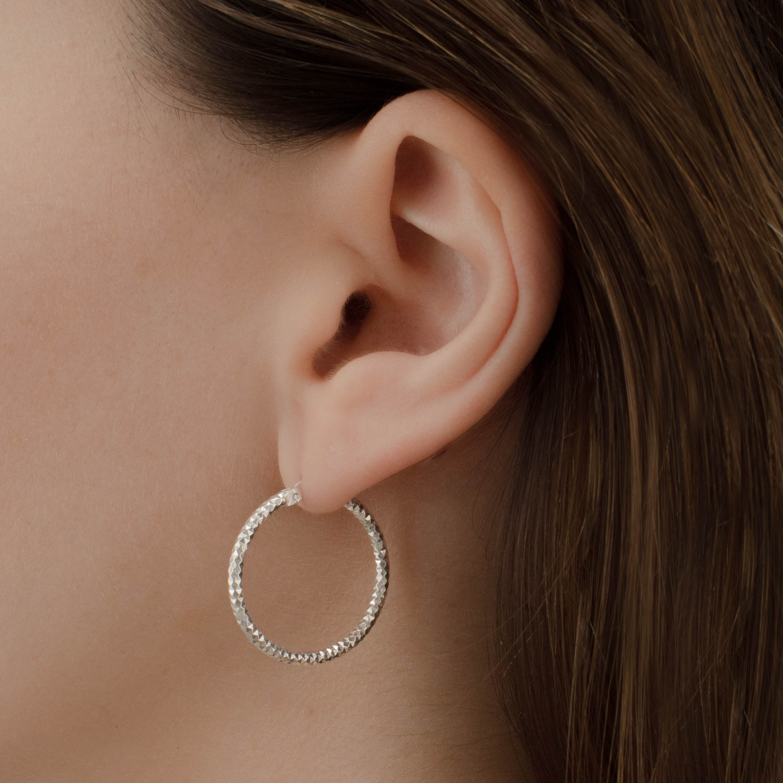 ARRACADA PANAL 2CM PLATA .925