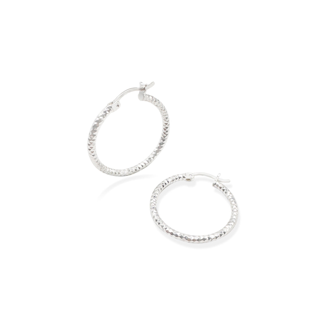 Arracada Panal 3cm Plata .925 de Plata .925 — joyería fina para mujer, envío gratis. RG Joyeros.
