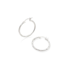 Arracada Panal 3cm Plata .925 de Plata .925 — joyería fina para mujer, envío gratis. RG Joyeros.