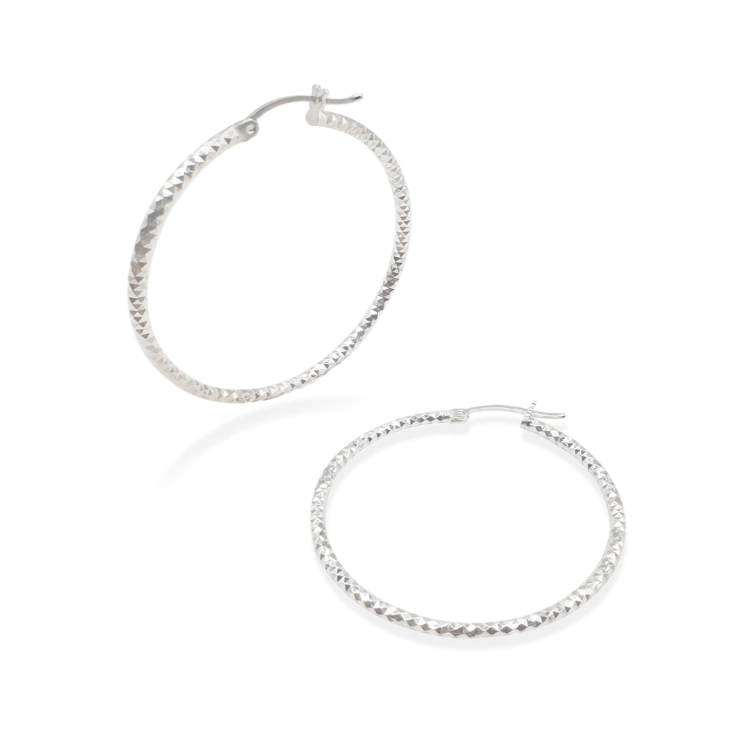 ARRACADA PANAL 3.5CM PLATA.925