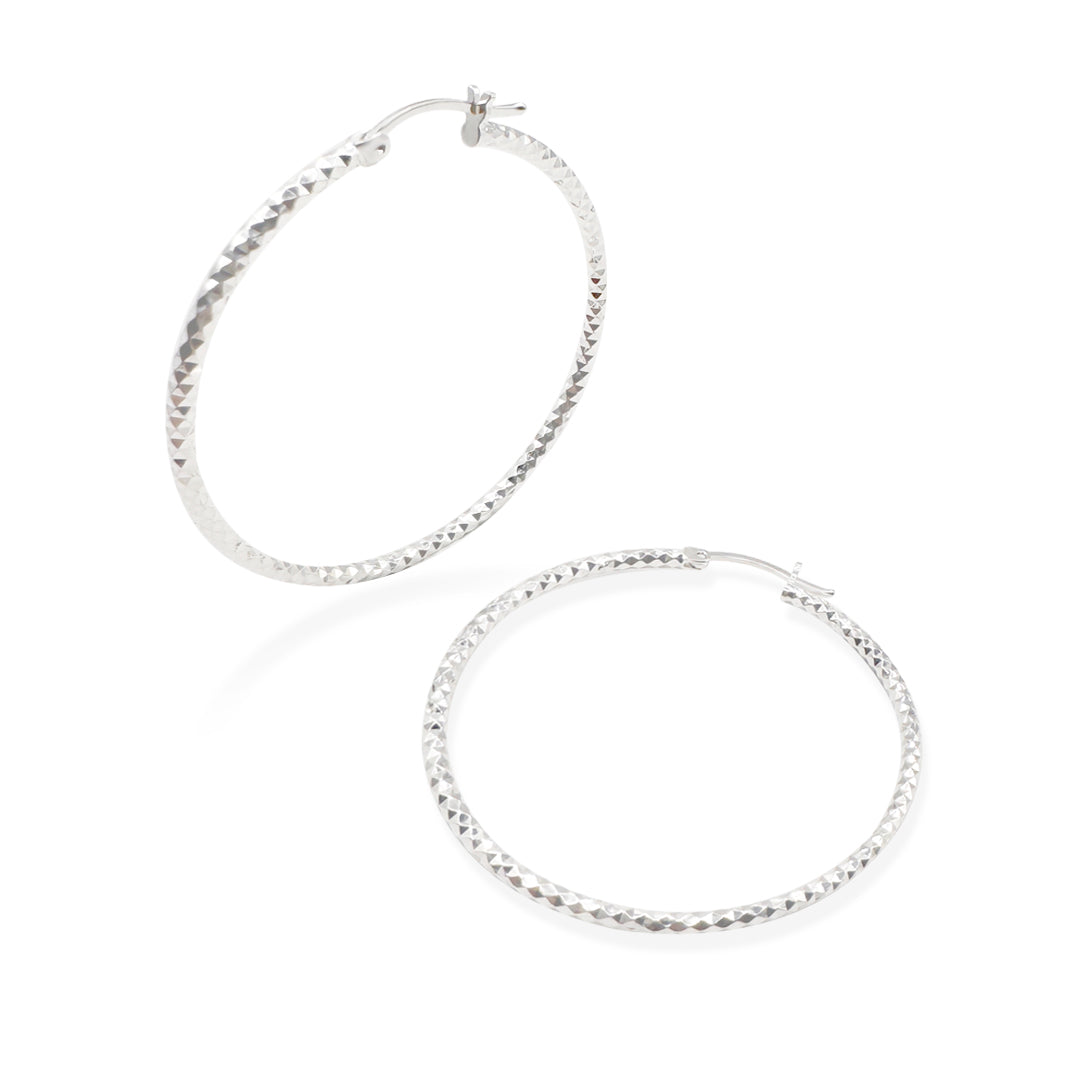 Arracada Panal 4cm Plata.925 de Plata .925 — joyería fina para mujer, envío gratis. RG Joyeros.