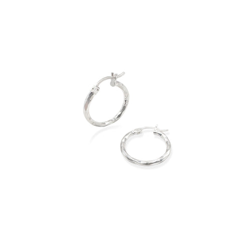 Arracada Facetada Rombos 1.5 Plata .925 de Plata .925 — joyería fina para mujer, envío gratis. RG Joyeros.