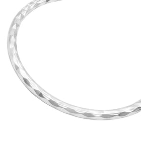 ARRACADA FACETADA ROMBOS 1.2CM PLATA .925