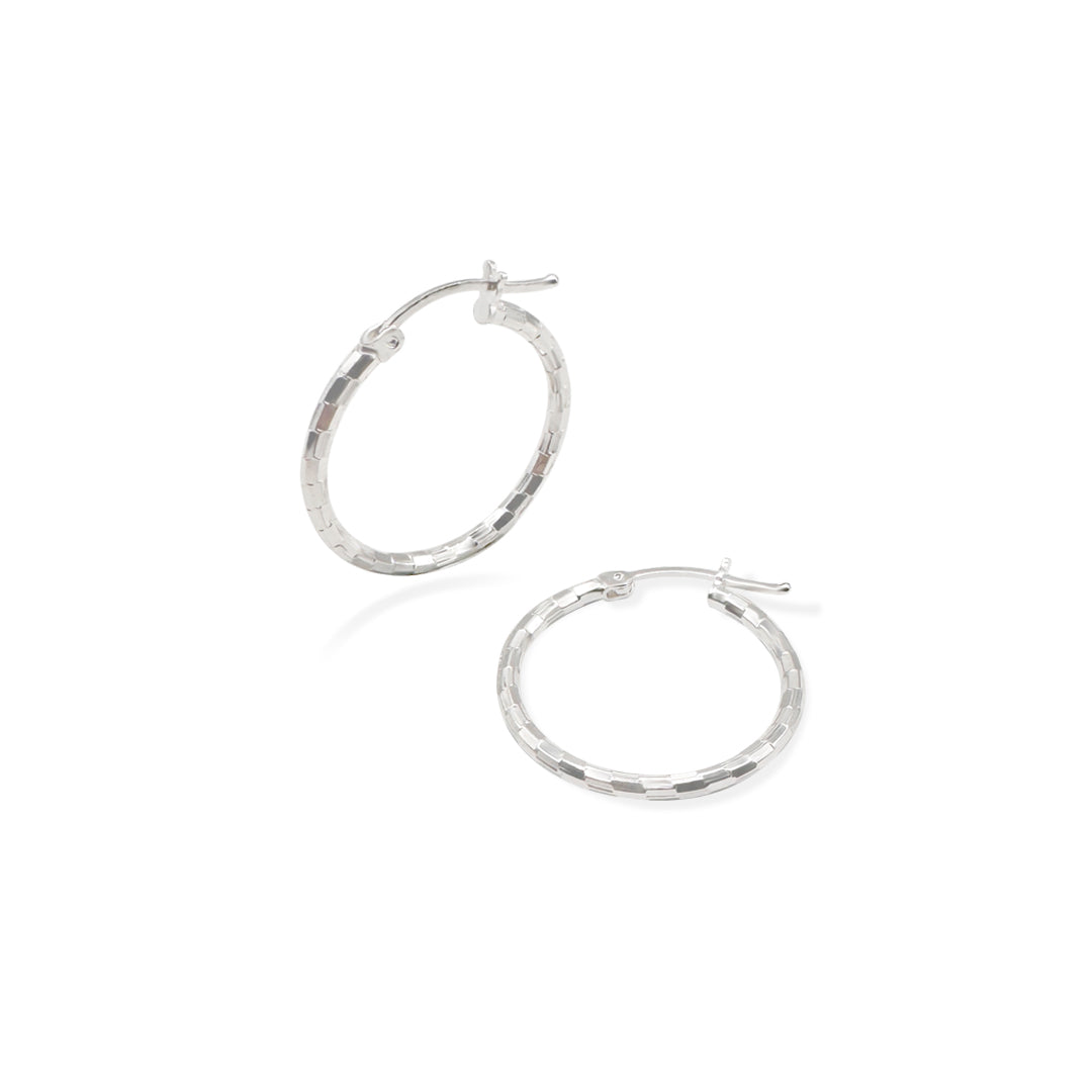 ARRACADA DOMINO 2CM PLATA.925