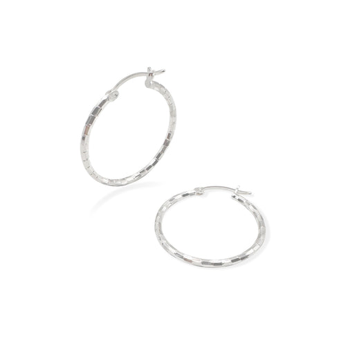 Arracada Domino 2.5cm Plata.925 de Plata .925 — joyería fina para mujer, envío gratis. RG Joyeros.