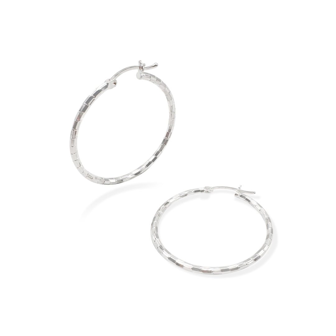 ARRACADA DOMINO 3CM PLATA .925