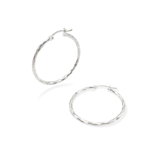 Arracada Domino 3cm Plata .925 de Plata .925 — joyería fina para mujer, envío gratis. RG Joyeros.