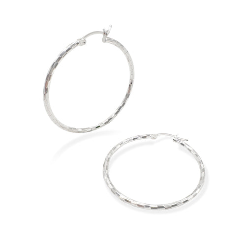 Arracada Domino 3.5cm Plata .925 de Plata .925 — joyería fina para mujer, envío gratis. RG Joyeros.