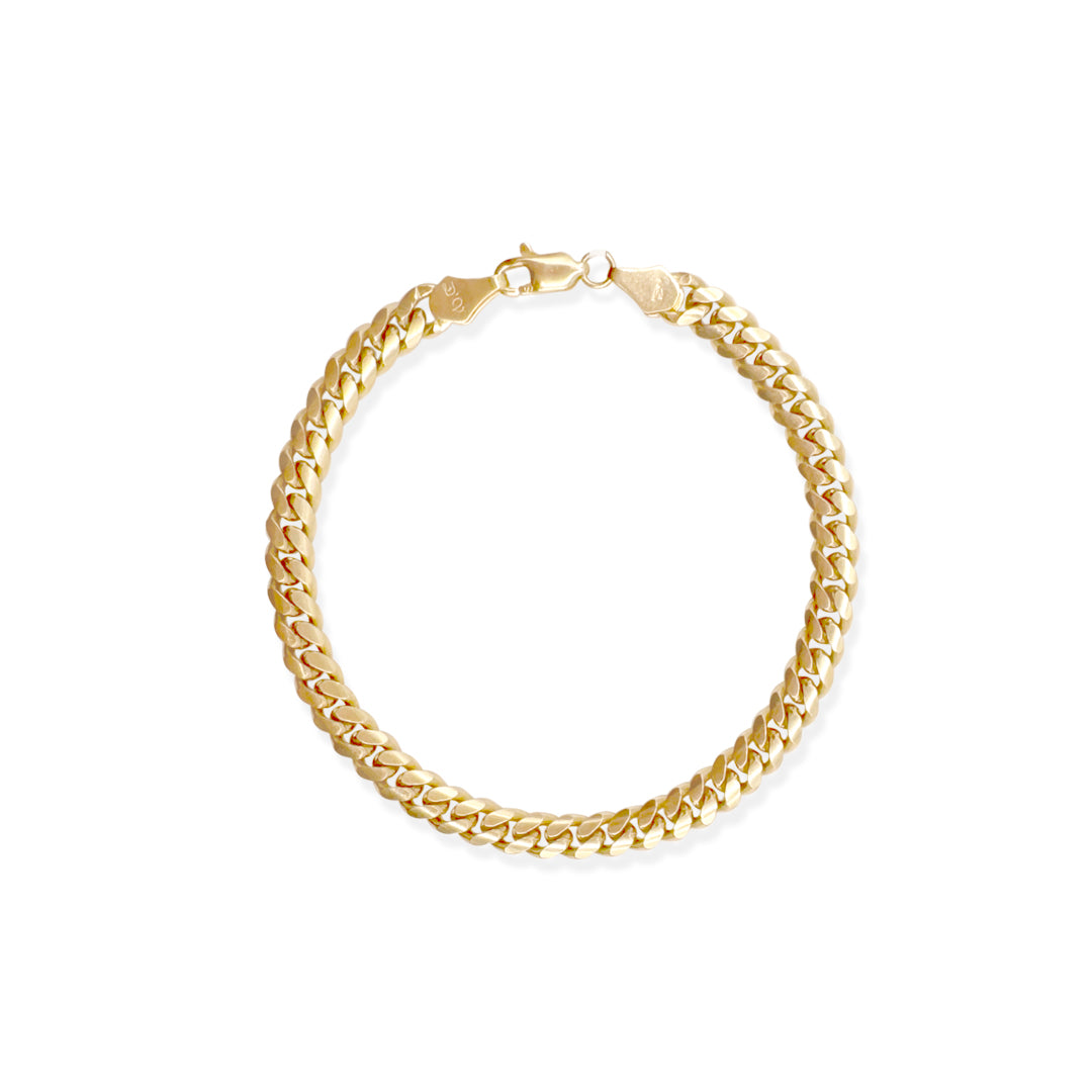 PULSO CUBANO 6MM ORO 10K