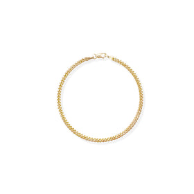 PULSO CUBANO 3MM ORO SOLIDO 10K