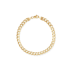 PULSO CUBANO AMERICANO SUPER 6MM ORO SOLIDO 10K