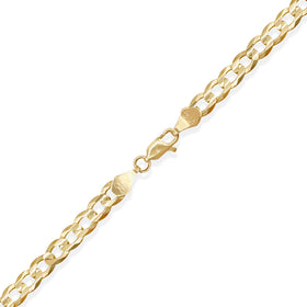 PULSO CUBANO AMERICANO SUPER 6MM ORO SOLIDO 10K