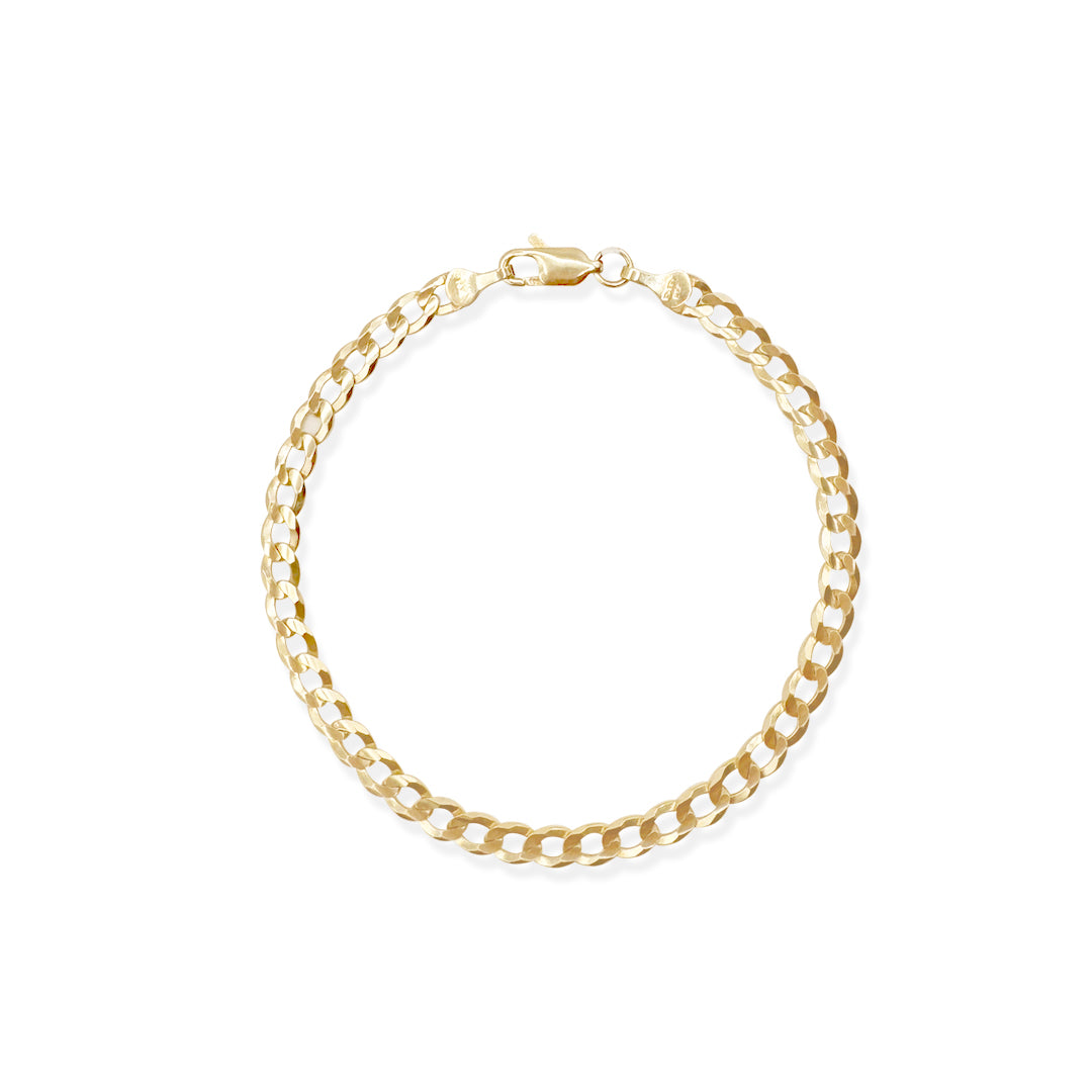 PULSO CUBANO AMERICANO SUPER 5MM ORO 10K