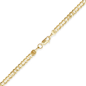 PULSO CUBANO AMERICANO 4MM ORO 10K