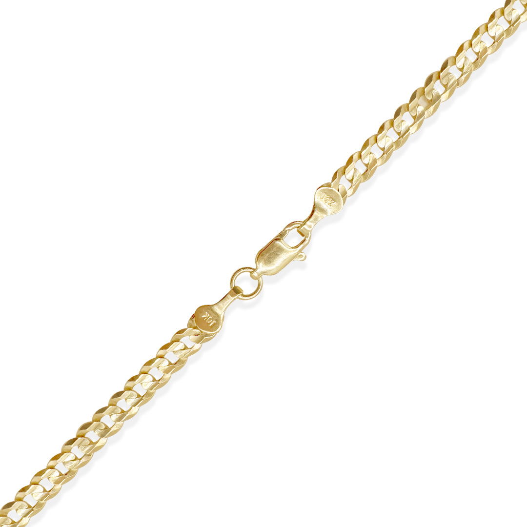 PULSO CUBANO AMERICANO 4MM ORO 10K