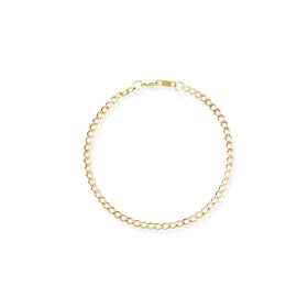 PULSO CUBANO AMERICANO 3MM ORO 10K