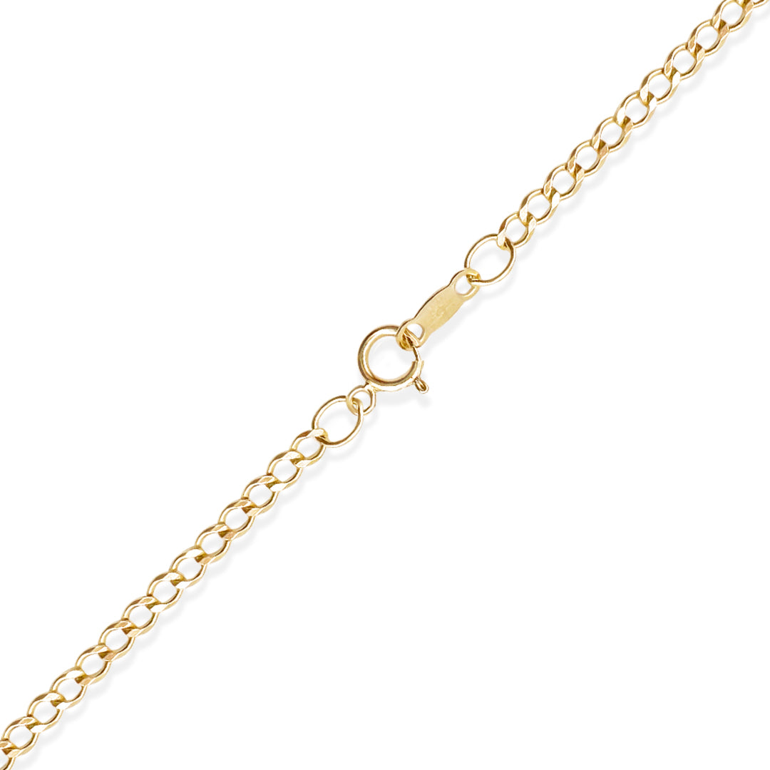 PULSO CUBANO AMERICANO 3MM ORO 10K